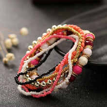 Load image into Gallery viewer, 7 Piece Set Bohemian Multi-layer Beaded Jewelry
