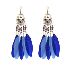 Load image into Gallery viewer, Bohemian Style Feather Earings 32 Choices
