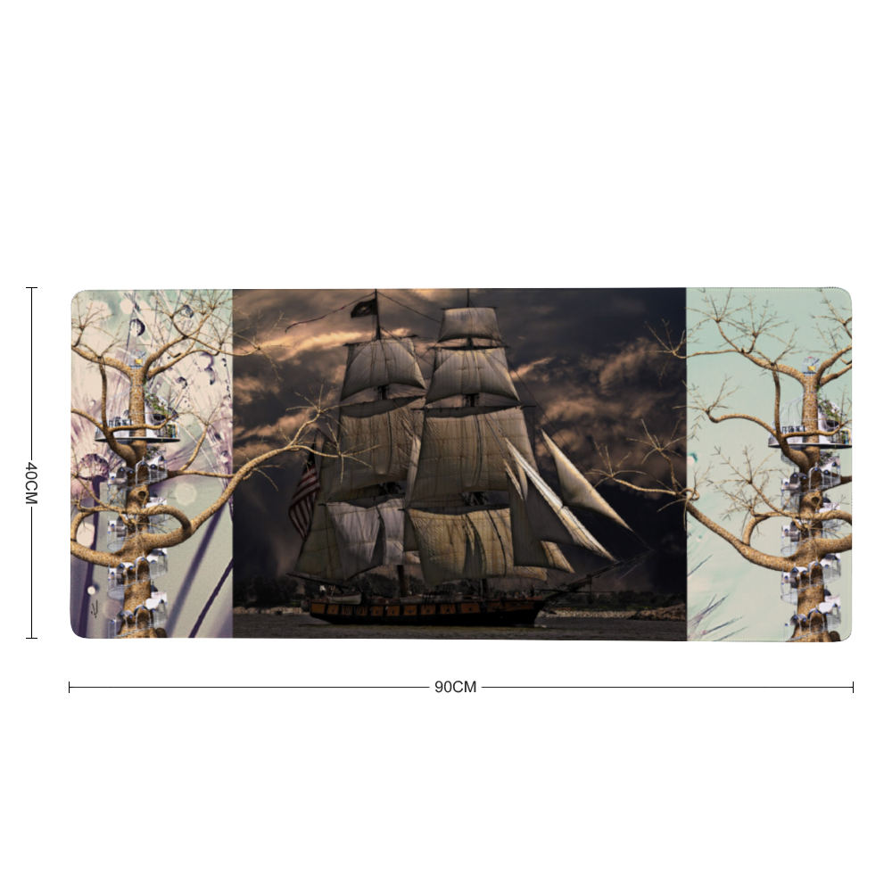 Sail Away Again Custom Rectangular Non-slip Mouse Pad 16