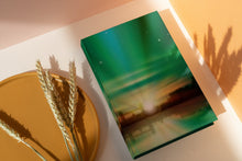 Load image into Gallery viewer, Green Sunrise 6x9 Hardcover Lined NoteBook
