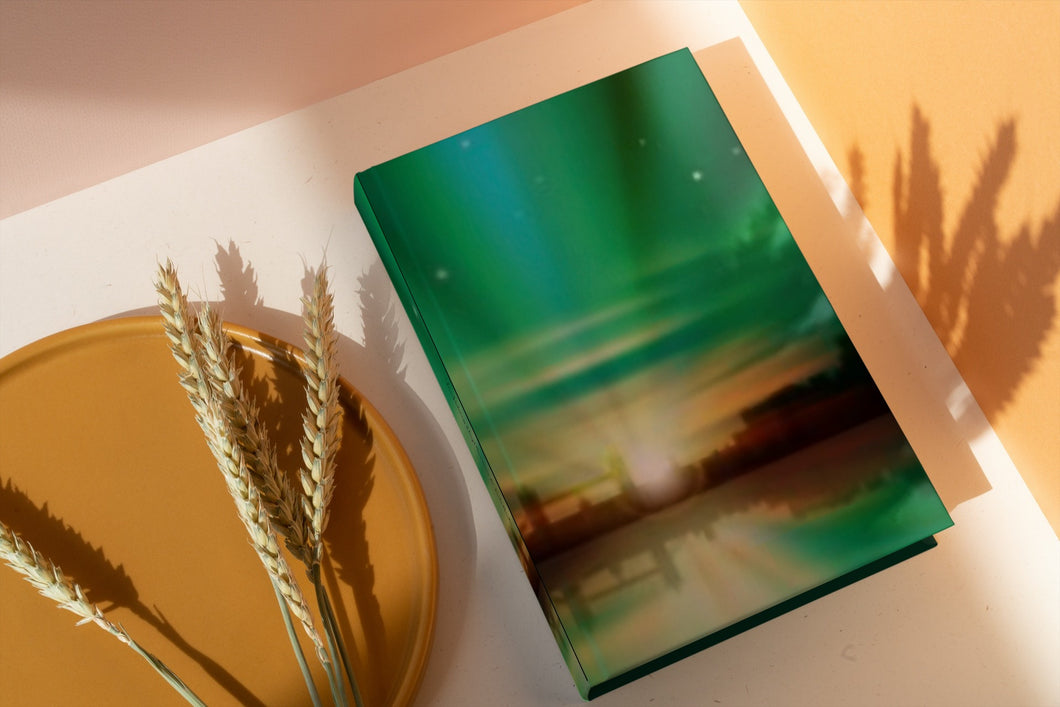 Green Sunrise 6x9 Hardcover Lined NoteBook