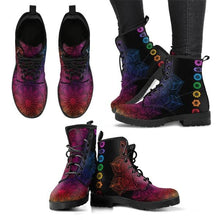 Load image into Gallery viewer, Digital Print Autumn Lady High Top Skull Pattern  Boot 2022 British PU Women&#39;s Fashion Work Boots
