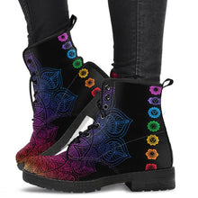 Load image into Gallery viewer, Digital Print Autumn Lady High Top Skull Pattern  Boot 2022 British PU Women&#39;s Fashion Work Boots
