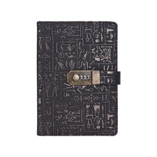Load image into Gallery viewer, Selected Egyptian Theme Notebook A5 A6 B5 Password Lock Aztec Notebook Diary British Museum Retro Simple Business Notebook
