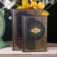 Load image into Gallery viewer, Retro Gold Embossed Memory Hardcover Notebook A5 or B5 Diary Office Notebook 1PCS
