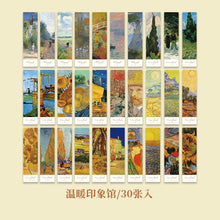 Load image into Gallery viewer, 30 pcs/set Dusk scenery Bookmark Retro oil painting Paper Book mark Promotional Gift Stationery Film Bookmark Message card
