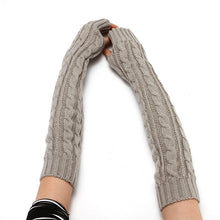 Load image into Gallery viewer, Cozy Crochet Knit Wrist Warmer Arm Sleeves Choice of 7 Colors

