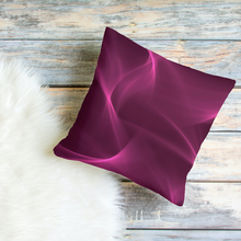 Load image into Gallery viewer, Unique Faux Suede Throw Pillow Raspberry Flame, Pillow Included, Beautiful Decorative Faux Suede Cushions, Unique Luxury Cushions, 4 Sizes

