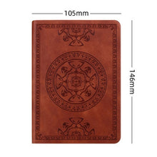Load image into Gallery viewer, A6 Embossed PU Leather Pocket Journal Notebook Thicken Notepad Personal Planner Memo Book Sketchpad Wide Lined for Women Men Student Gift
