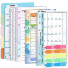 Load image into Gallery viewer, A6 Budget Refill 85 Sheets Weekly Monthly Planner Inserts Financial for A6 Binder, Cash Envelopes Wallet Organizer Saving Money
