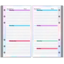 Load image into Gallery viewer, A6 Budget Refill 85 Sheets Weekly Monthly Planner Inserts Financial for A6 Binder, Cash Envelopes Wallet Organizer Saving Money
