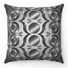 Load image into Gallery viewer, Unique Faux Suede Throw Pillow  Steel Grey, Pillow Included, Beautiful Decorative Faux Suede Cushions, Unique Luxury Cushions, 4 Sizes
