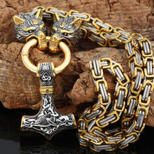 Load image into Gallery viewer, Thors Hammer Pendant and Choice of Chain Length
