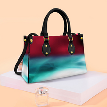 Load image into Gallery viewer, Women&#39;s Vegan Leather Red Wine Turquoise Handbag Custom Bag
