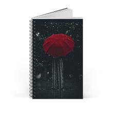 Load image into Gallery viewer, Lady Rain 5x8 Spiral Bound Journal, Diary, Notebook, Available in Dot Grid, Lined, Blank, Task
