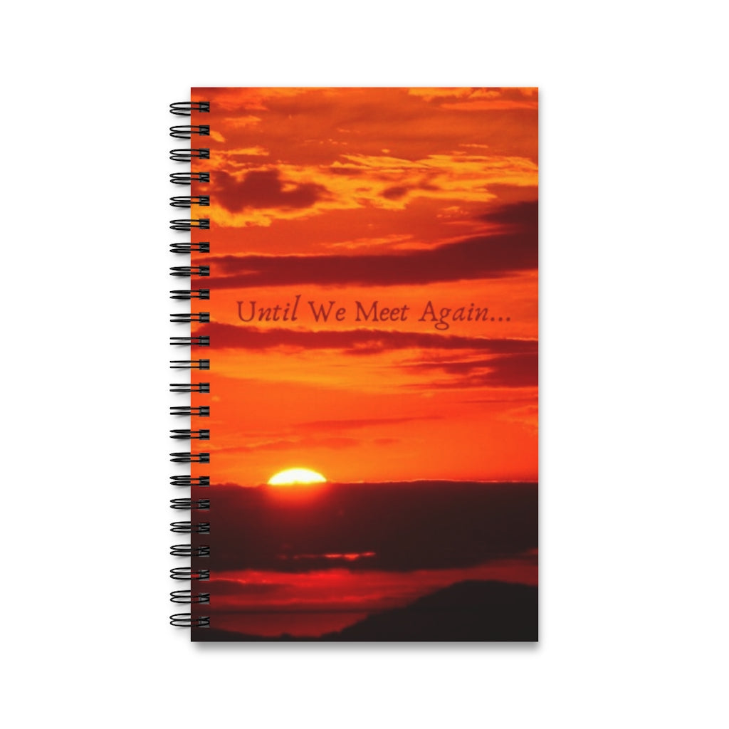 Red Sun 5x8 Spiral Bound Journal, Diary, Notebook, Available in Dot Grid, Lined, Blank, Task