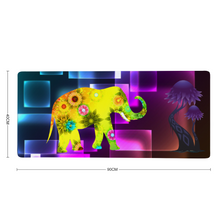 Load image into Gallery viewer, Geometric Elephant Custom Rectangular Non-slip Mouse Pad 16&quot; x 35&quot;
