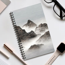 Load image into Gallery viewer, Foggy Mountain 5x8 Spiral Bound Journal, Diary, Notebook, Available in Dot Grid, Lined, Blank, Task
