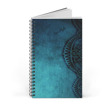Load image into Gallery viewer, Turquoise Design 5x8 Spiral Bound Journal, Diary, Notebook, Available in Dot Grid, Lined, Blank, Task
